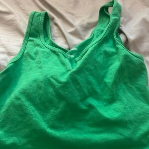 Green Crop Top
